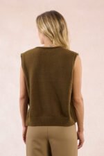 LADIES KNITTED SLEEVELESS SWEATER - Image 18