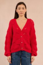 LADIES KNITTED CARDIGAN